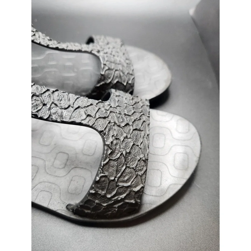 Ipanema Sandals Shoes Womens Size 8 Black Strappy Made‎ in Brazil